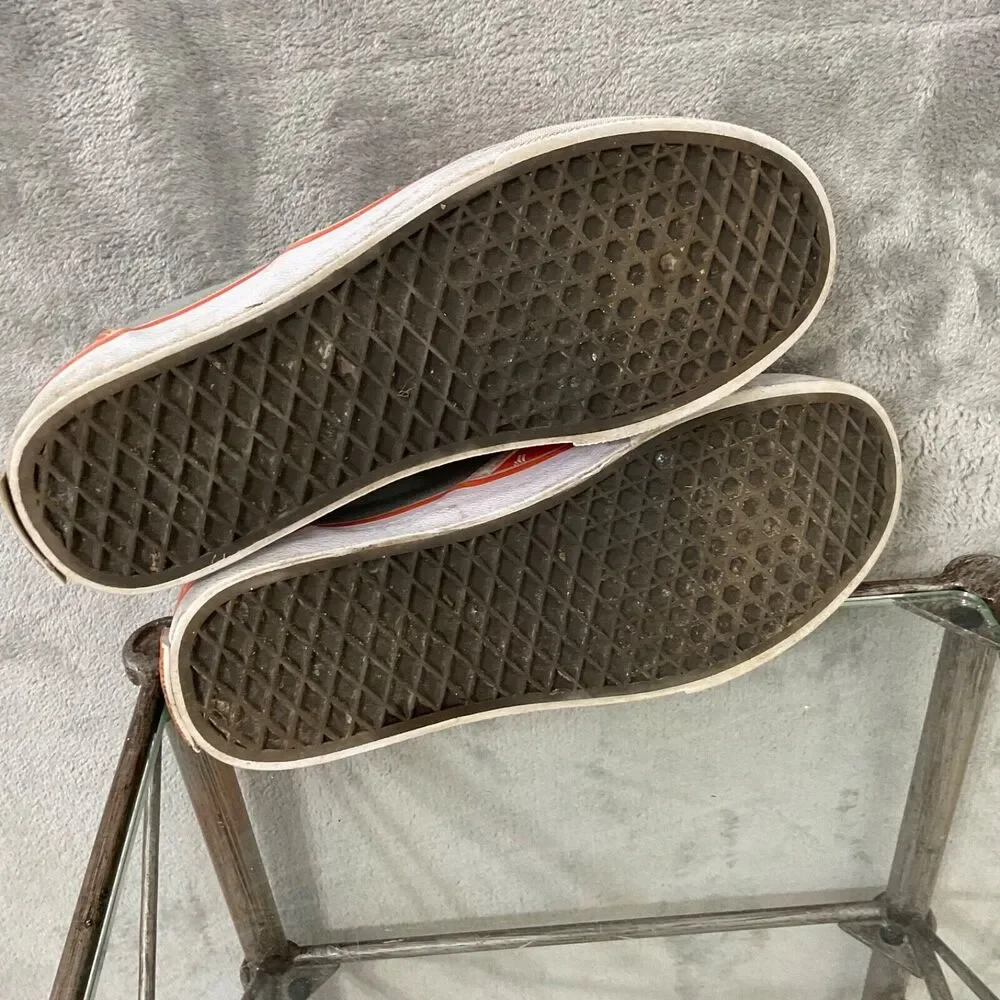 Whataburger Logo Canvas Slip On Shoes Sneakers Men's Size 8 Orange flying W